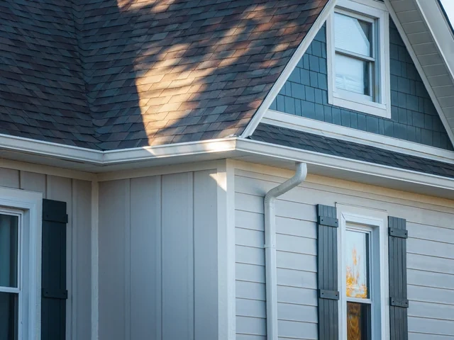 Flat roof detail on the Lebanon exterior project