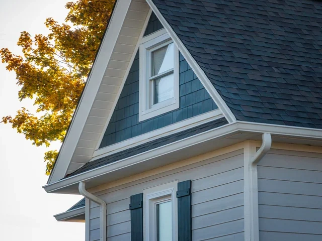 Finished mixed siding detail in Lebanon Indiana