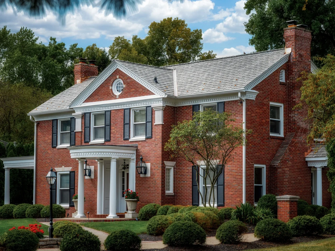 Meridian Hills residence with a Brava synthetic slate roof by Locke & Ladder