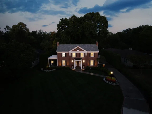 Side profile of the Meridian Hills synthetic slate roof