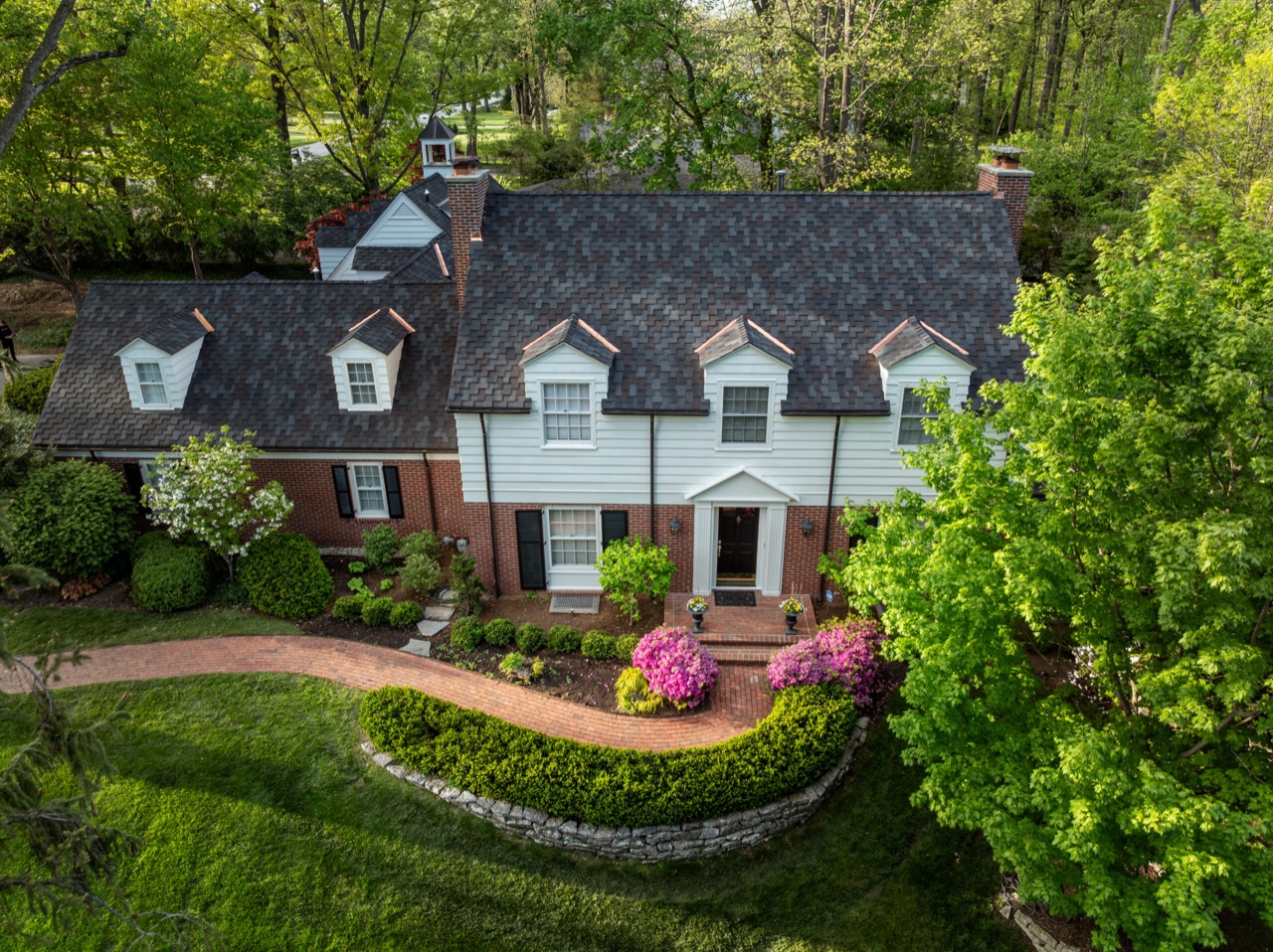 Malarkey Windsor roofing and custom copper project in Meridian Hills, Indianapolis, photo 4 of 12