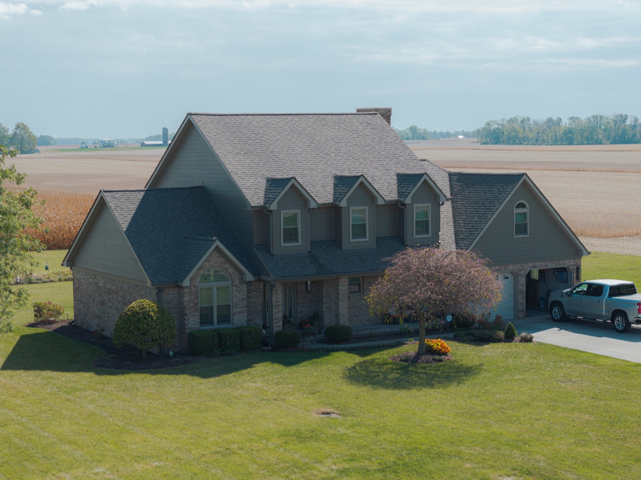 James Hardie fiber-cement siding on an Albany, Indiana home
