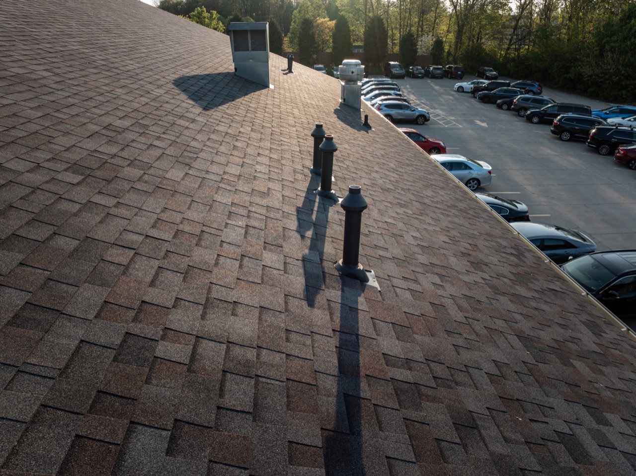 Polymer-modified roofing and gutters project in Carmel, IN, photo 8 of 12