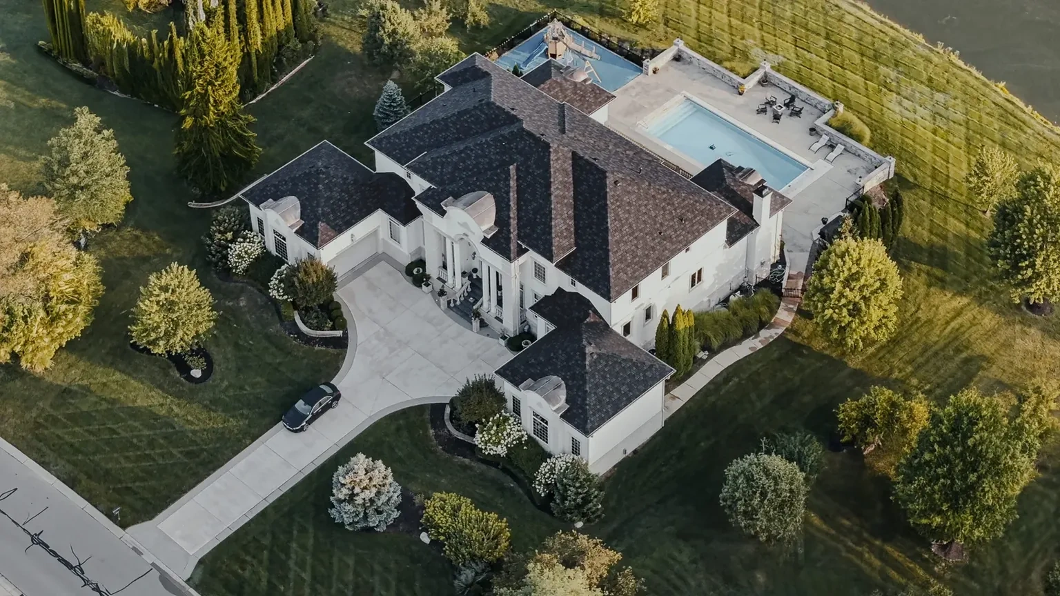 CertainTeed Highland Slate roofing and custom copper project in Hawthorn Ridge, photo 4 of 8