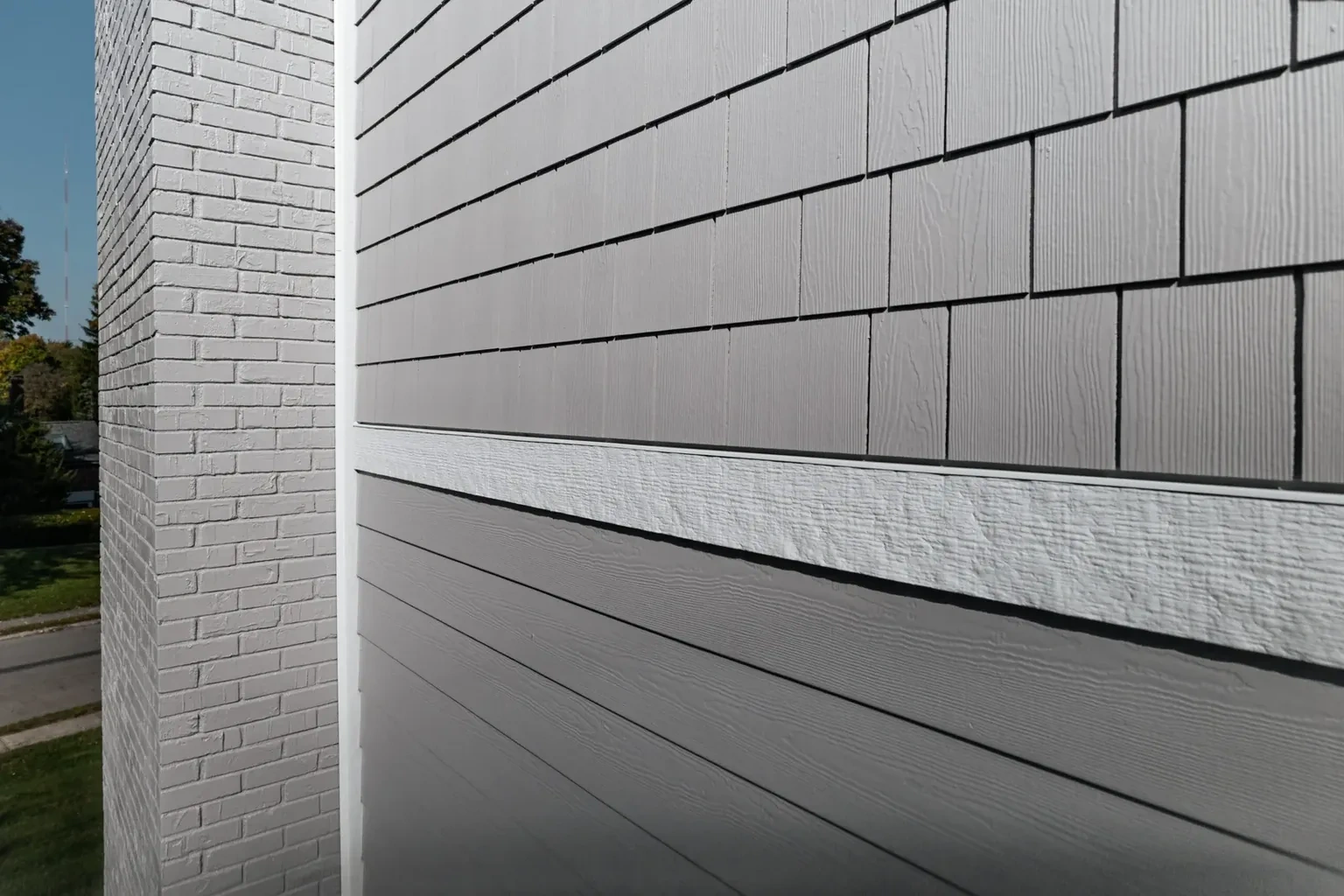 Insulated vinyl siding elevation on an Indianapolis home