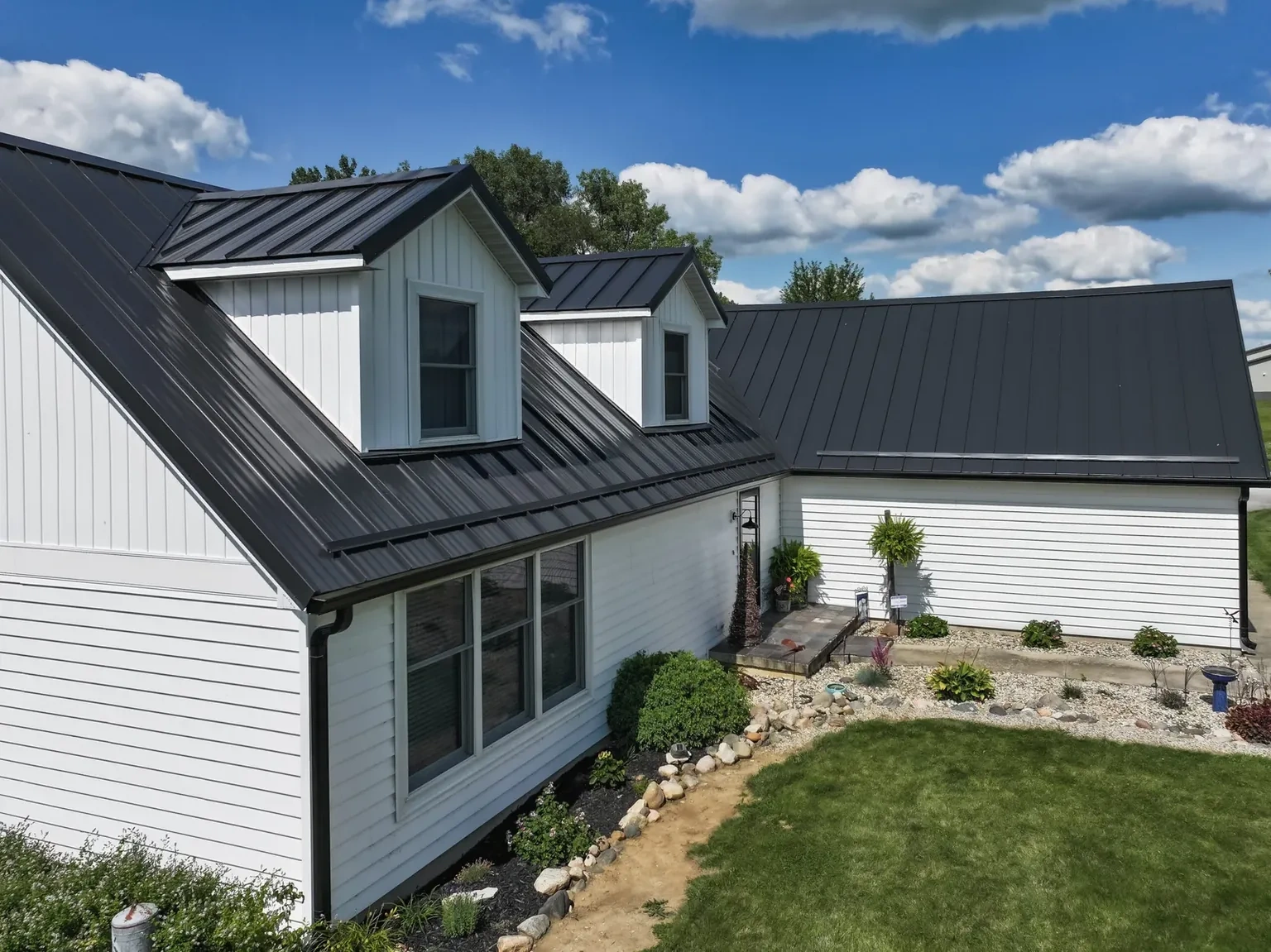 Standing-seam metal roofing, siding, windows and doors project in Kirklin, IN, photo 4 of 8