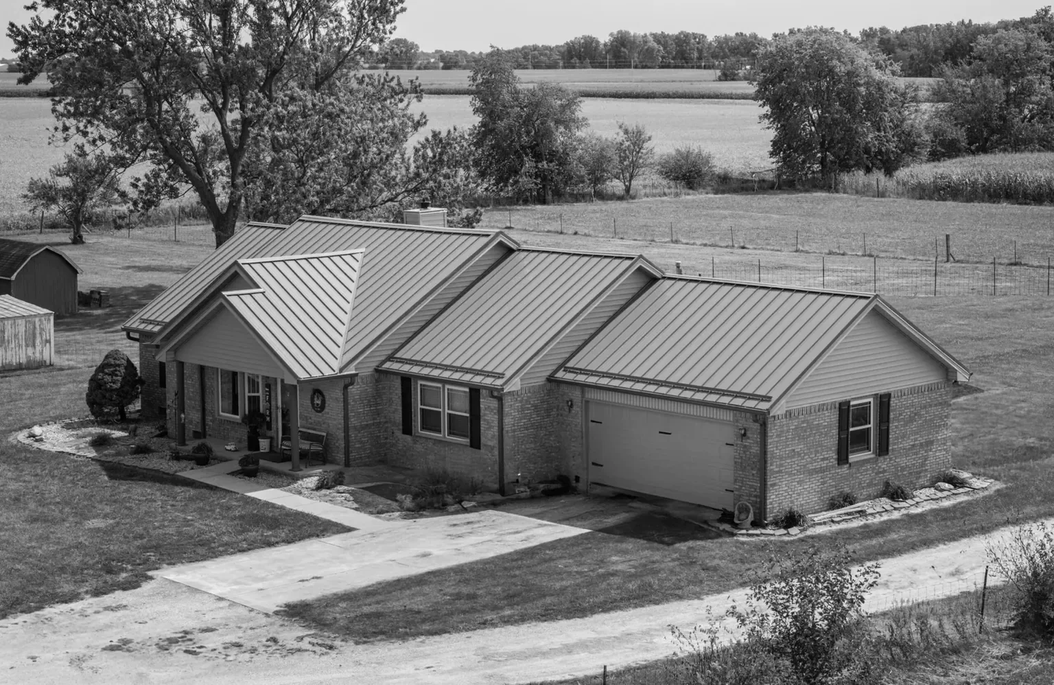 Standing-seam metal roofing and siding project in Kirklin, IN, photo 3 of 11
