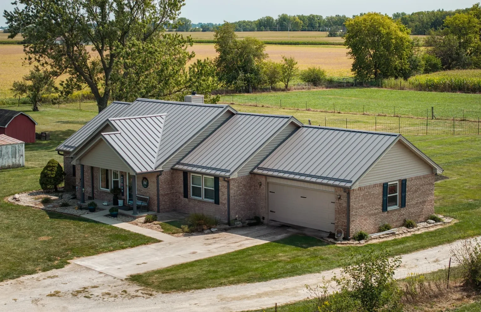 Standing-seam metal roofing and siding project in Kirklin, IN, photo 2 of 11