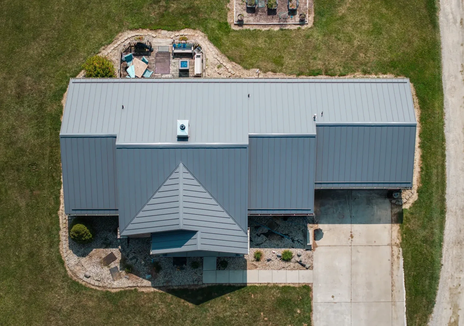 Standing-seam metal roofing and siding project in Kirklin, IN, photo 8 of 11