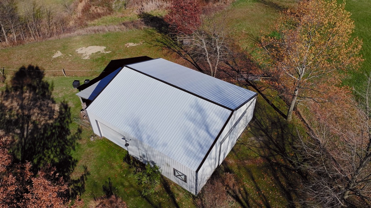 Commercial exposed-fastener metal roofing project in Kirklin, IN, photo 5 of 5