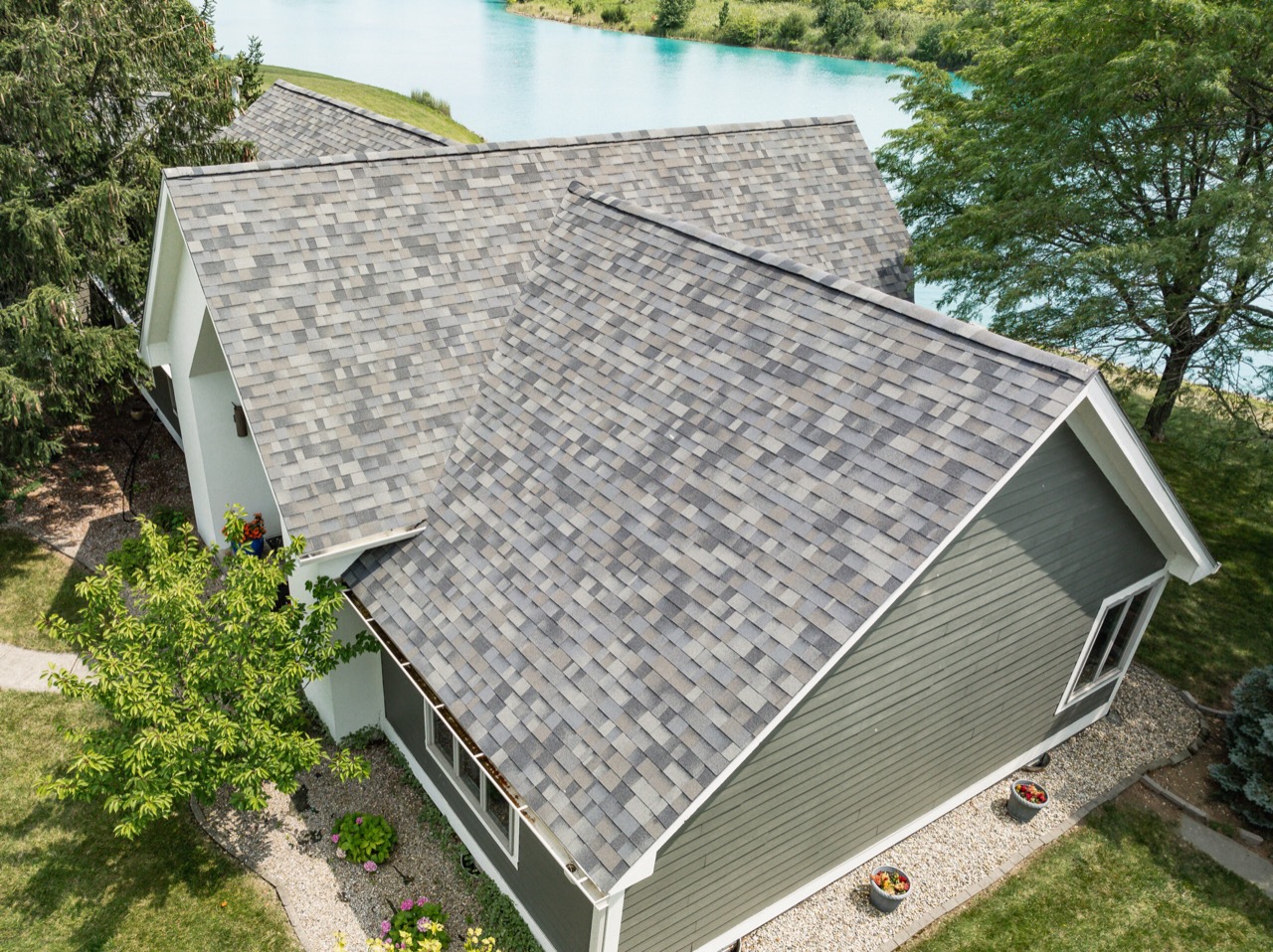 Malarkey Vista Storm Gray roofing and siding project in McCordsville, IN, photo 3 of 5