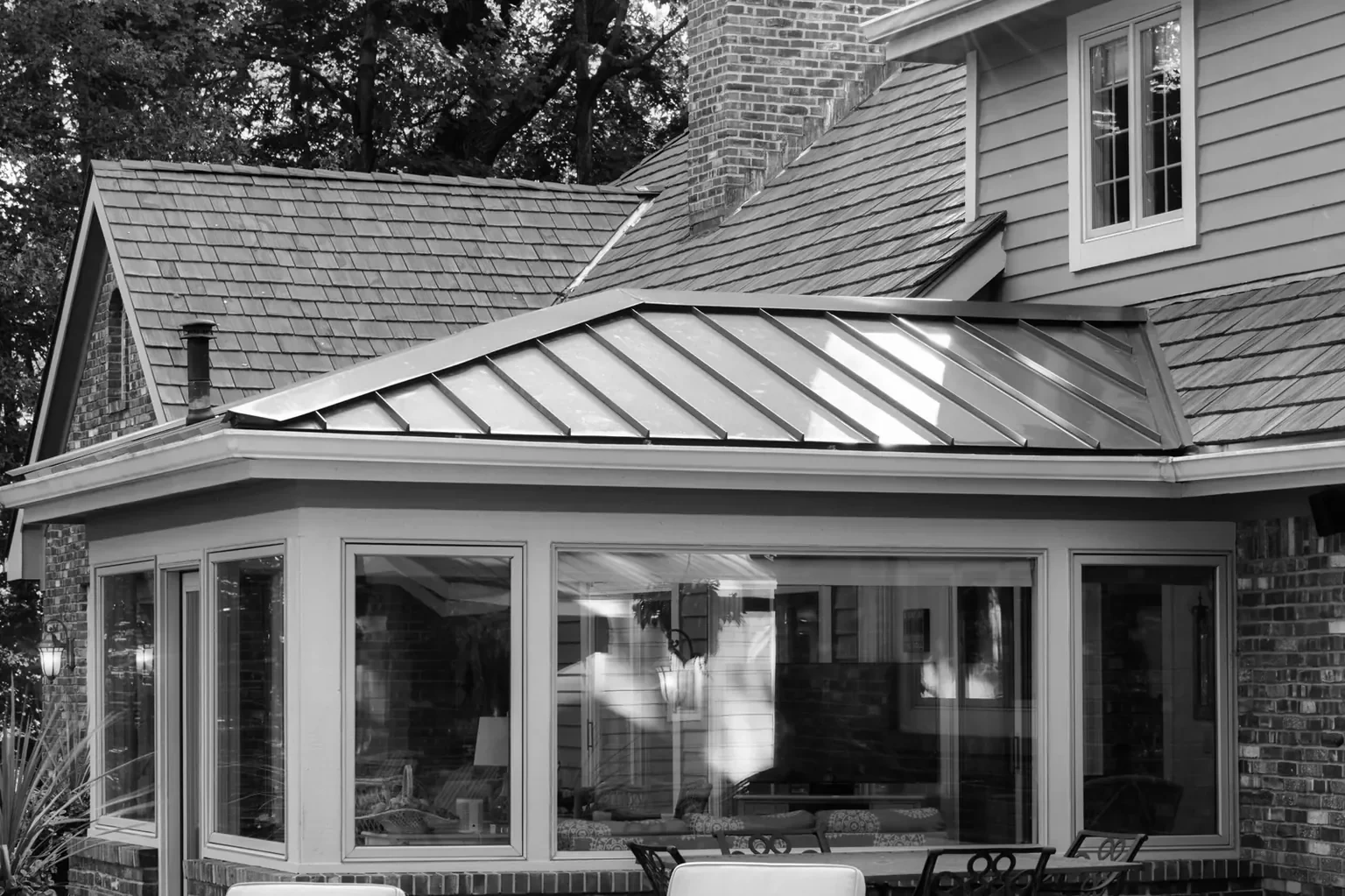 Brava composite cedar roofing and custom copper project in Monticello, IN, photo 14 of 15