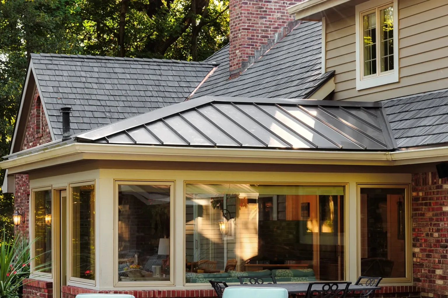 Brava composite cedar roofing and custom copper project in Monticello, IN, photo 13 of 15