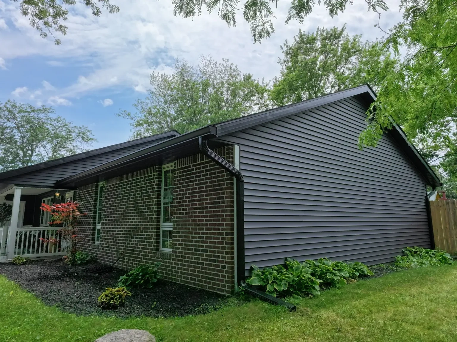 Malarkey Vista roofing, siding and gutters project in Muncie, IN, photo 4 of 8