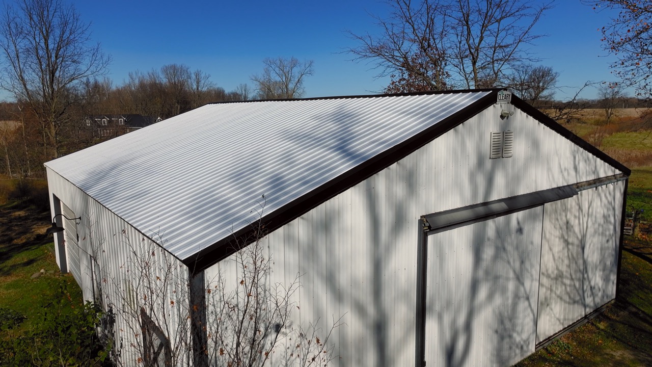 Commercial barn roof project in Kirklin, Indiana